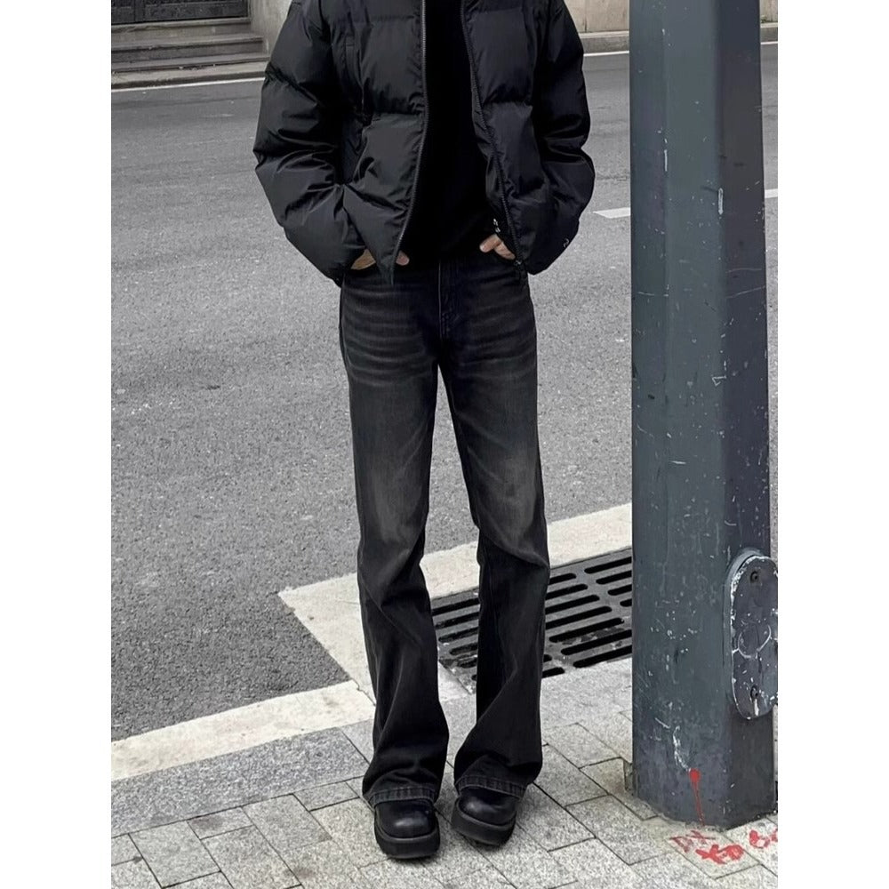 American High Street Retro Black Straight Skinny Jeans