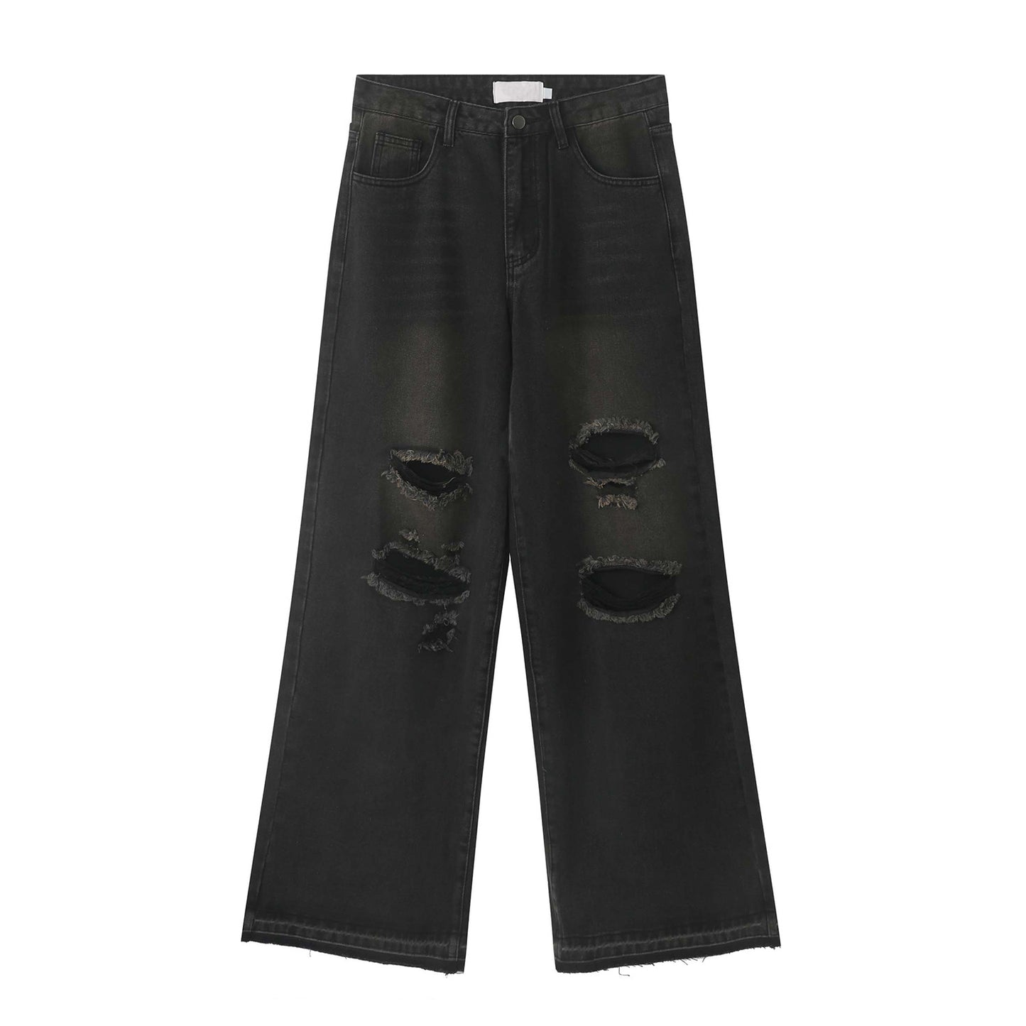 Loose Hole Wide Leg Hip Hop Jeans