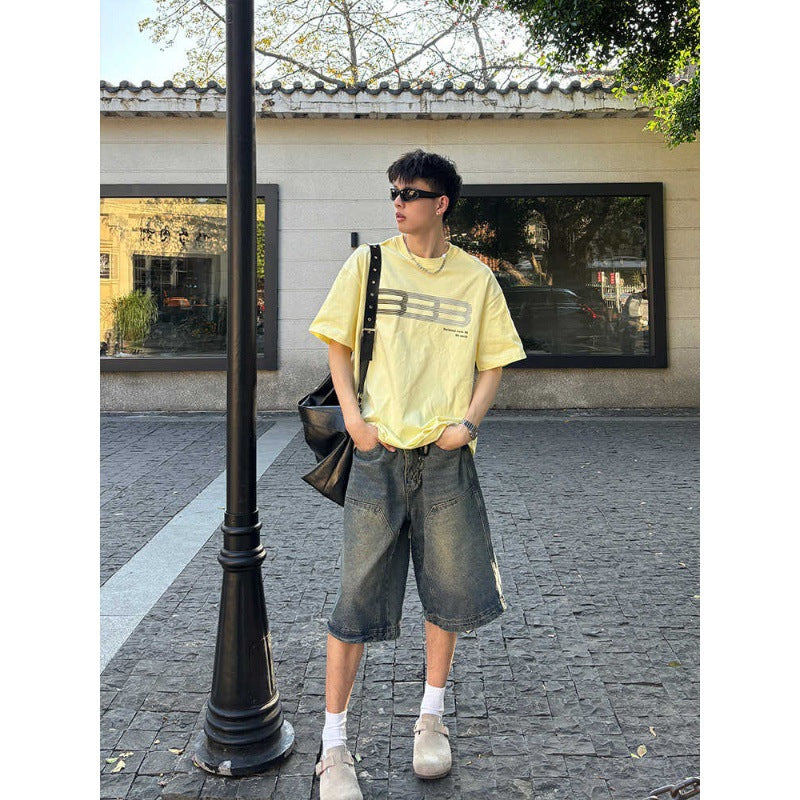 Summer Denim American Retro Washed