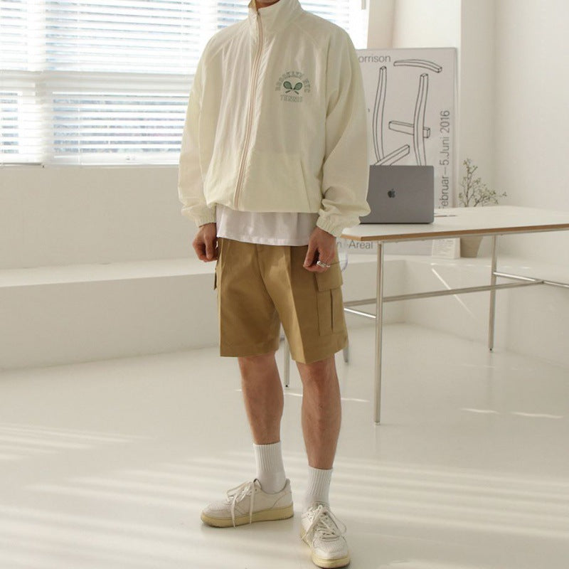 Casual Stand-up Collar Windbreaker