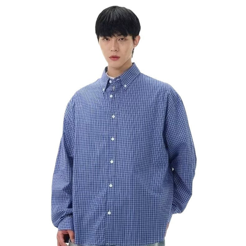Classic Blue Plaid Shirt