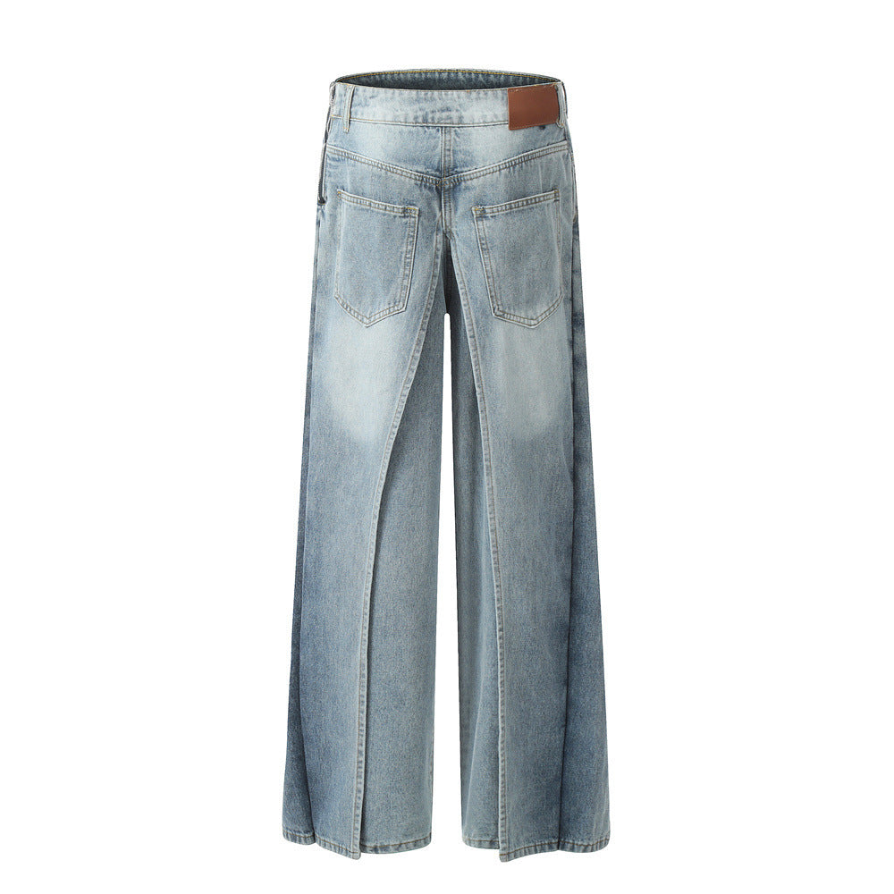 Wide Leg irregular Denim