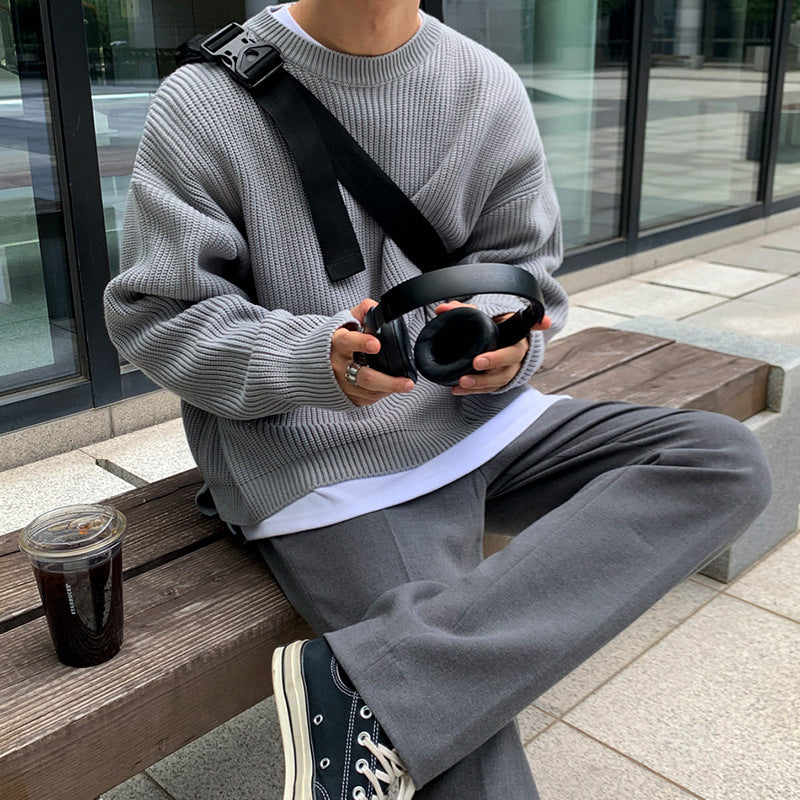 Lazy long-sleeved pullover sweater