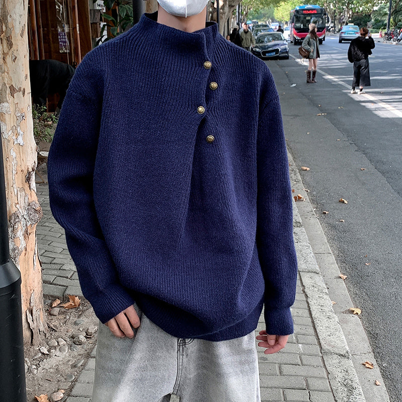 Idle Style Diagonal Sweater