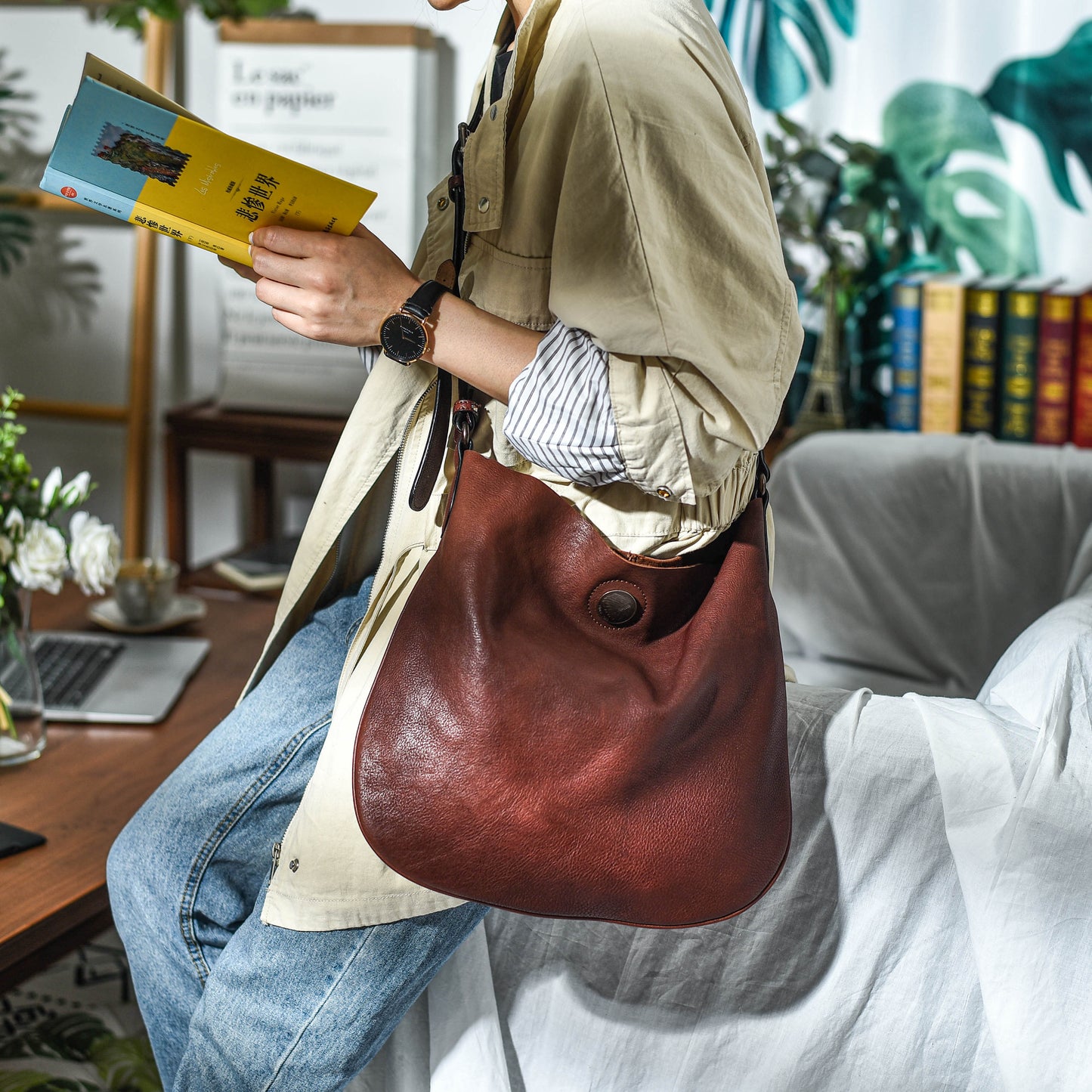 High QualityGenuine Leather One Shoulder Bag