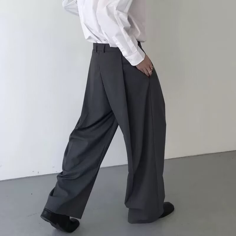 Straight Wide Leg  Casual Slacks