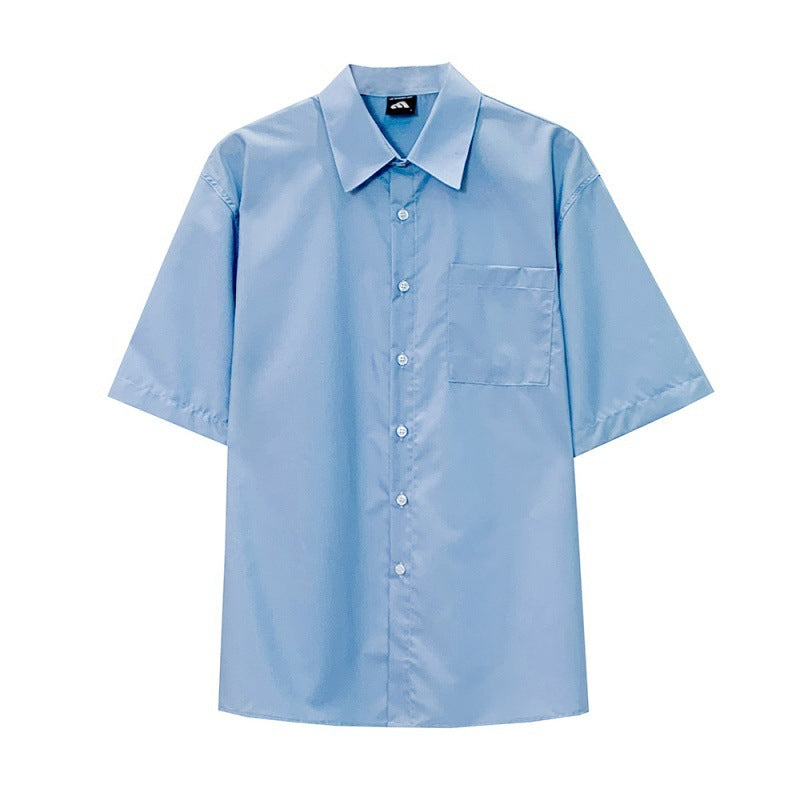 Casual Shirt Five Point Sleeve Ruffian Shirt