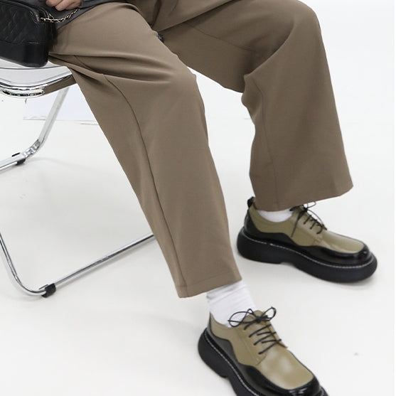 Casual Leather Shoes Melting color
