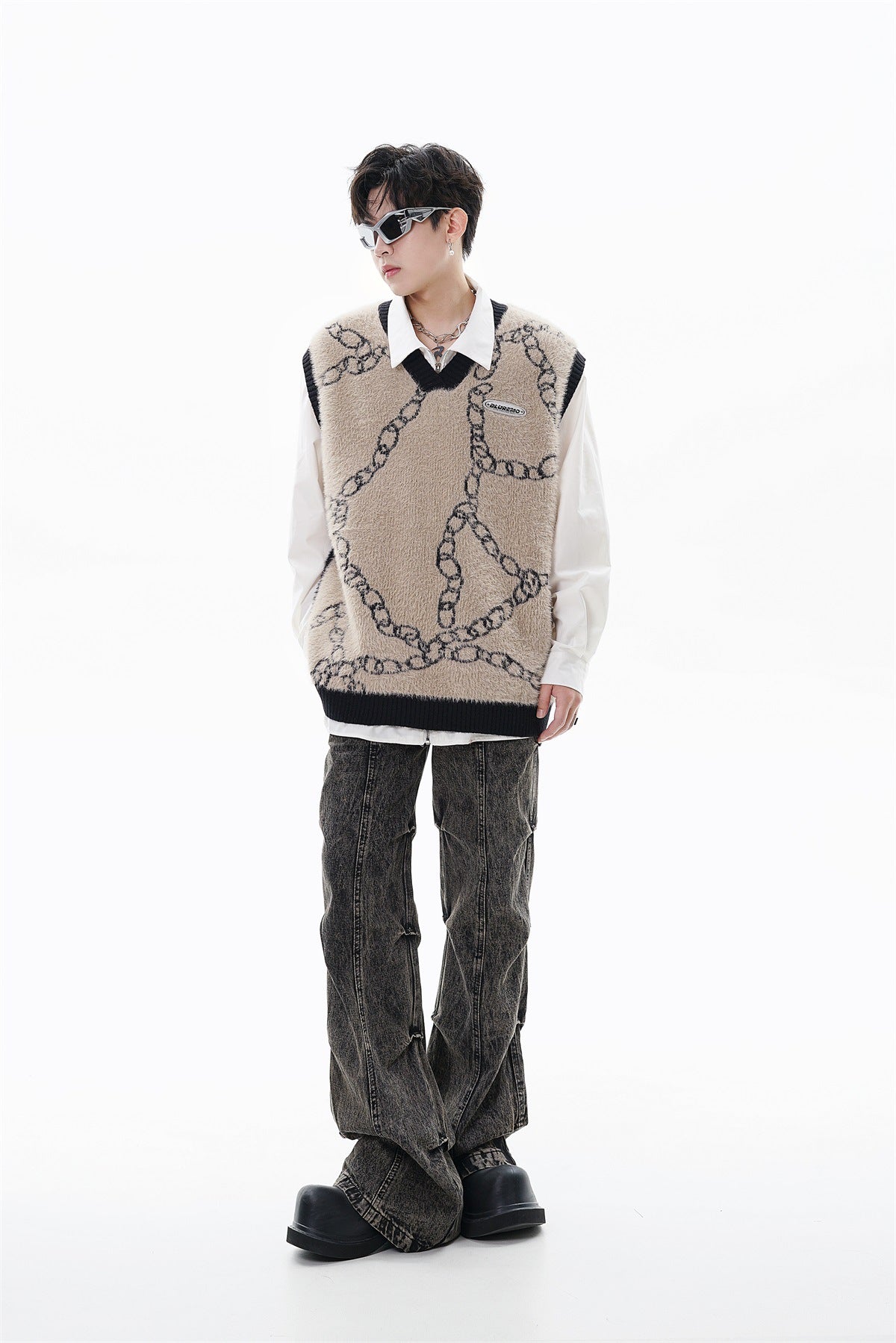 V-neck Uniform Sweater  (Unisex)
