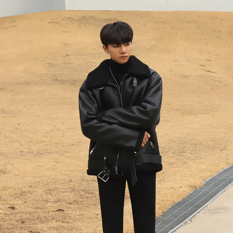 Fleece Loose Lamb Fur Jacket