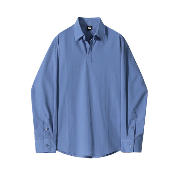 Lapel  Loose Casual Long Sleeves Shirt
