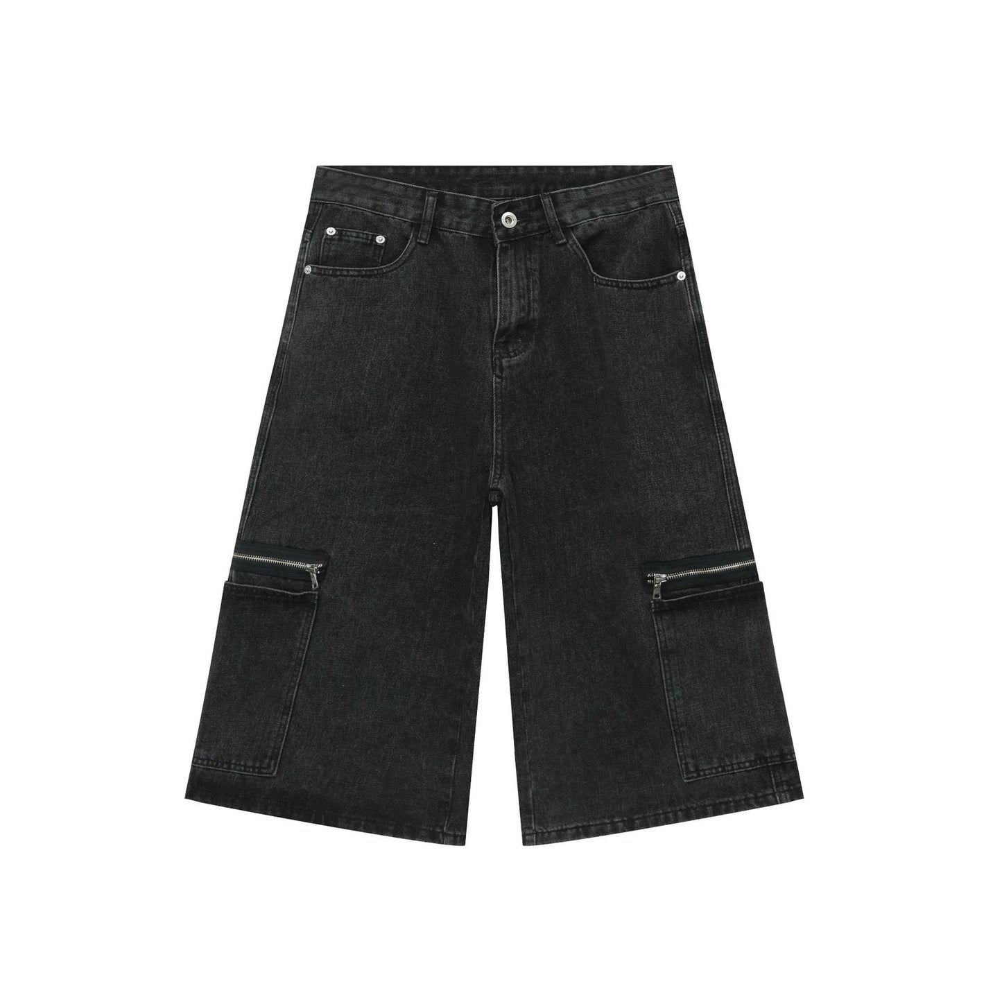 Loose Street Cargo Denim Shorts