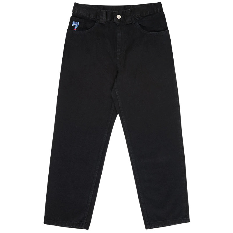 Oversized Elephant Pocket Embroidered Jeans