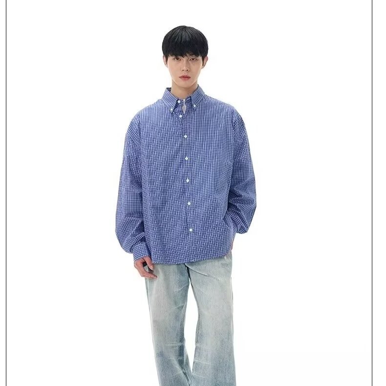 Classic Blue Plaid Shirt