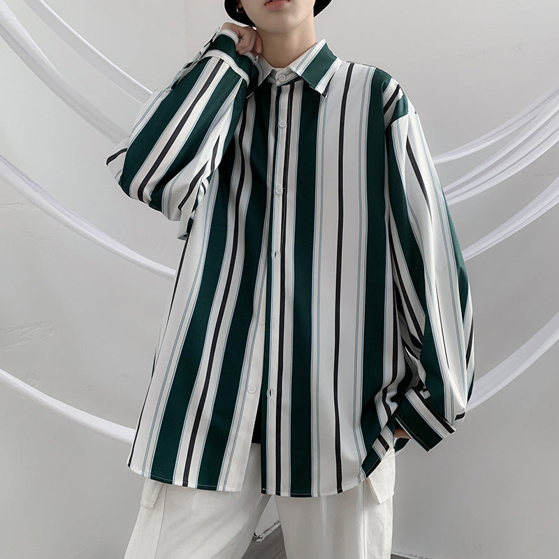 Retro Over-sized Striped Shirt