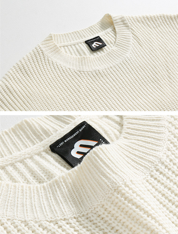 Lazy long-sleeved pullover sweater
