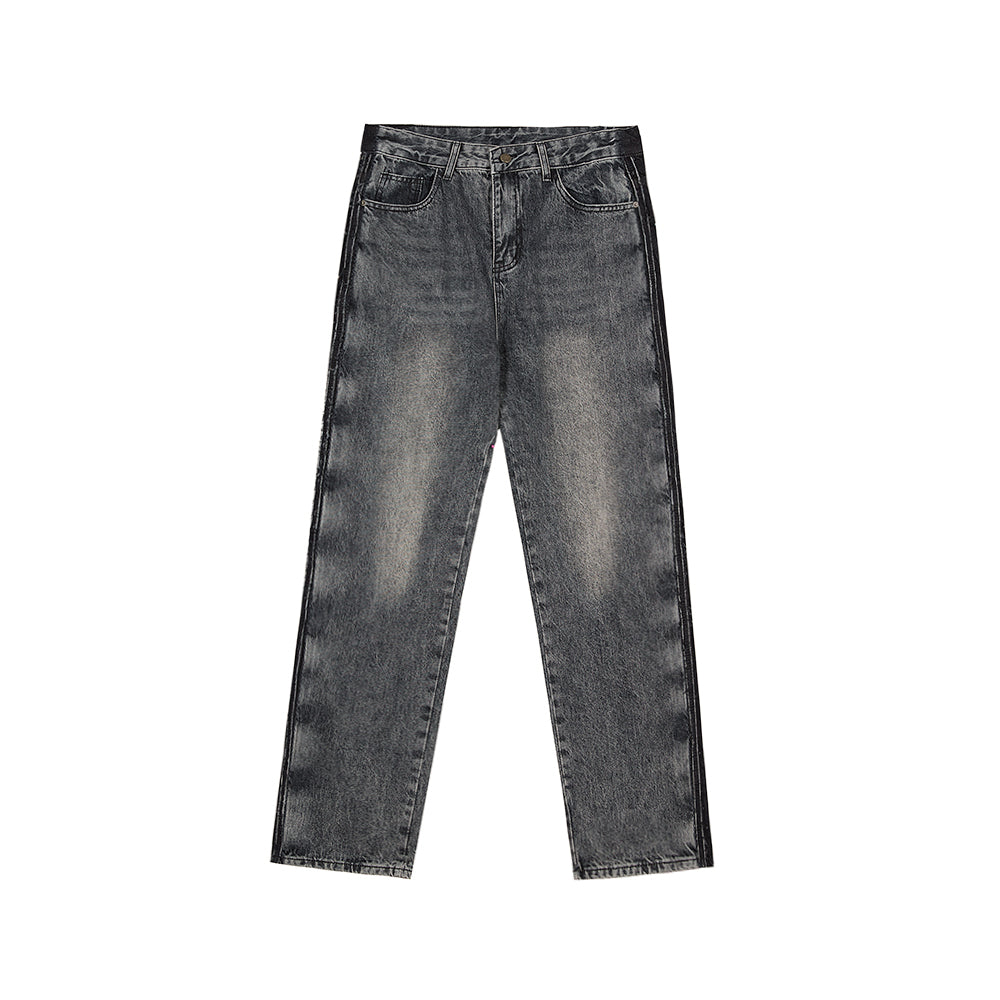 Black Jeans Loose Straight Sleeve