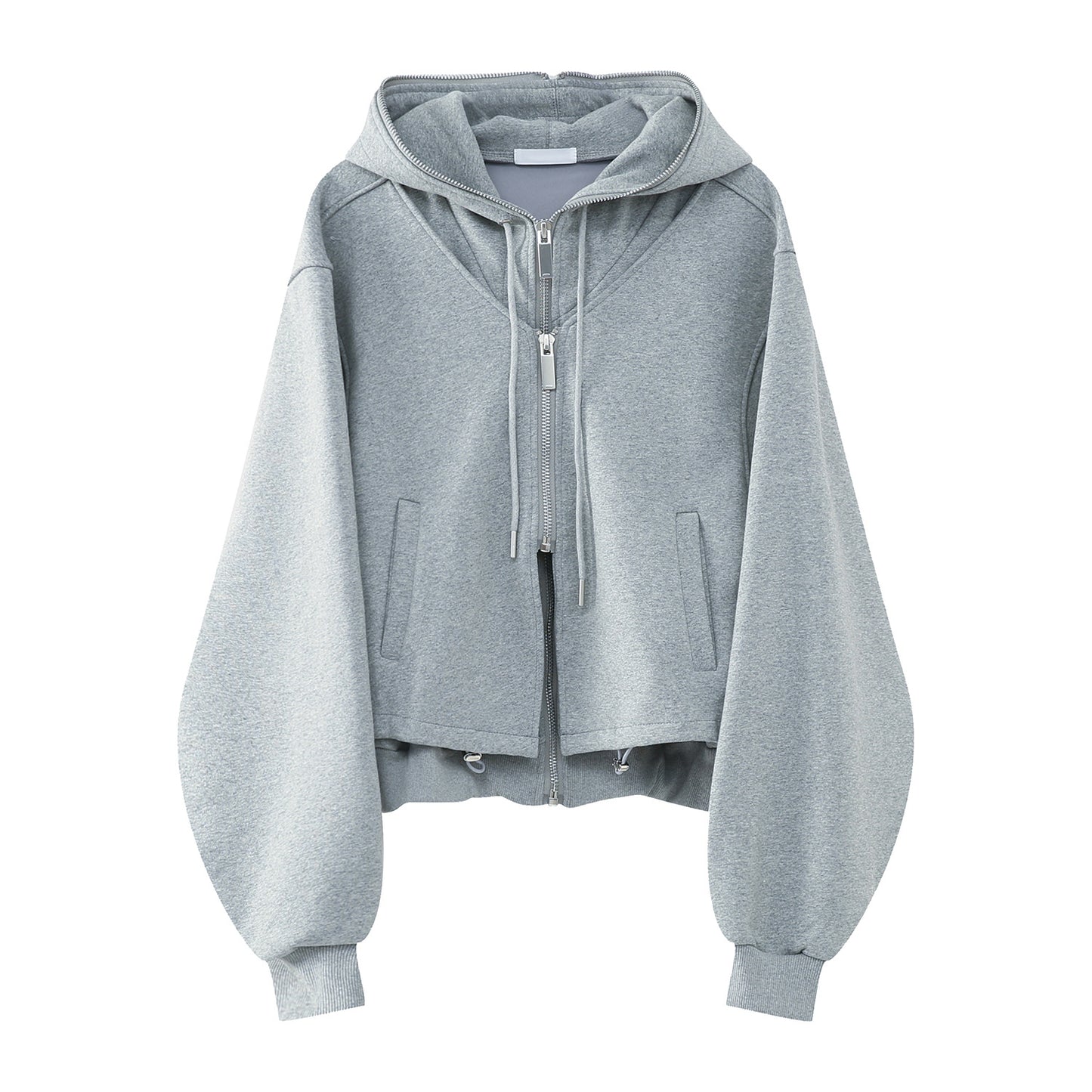 Simple Hooded Layered Cardigan(SET)